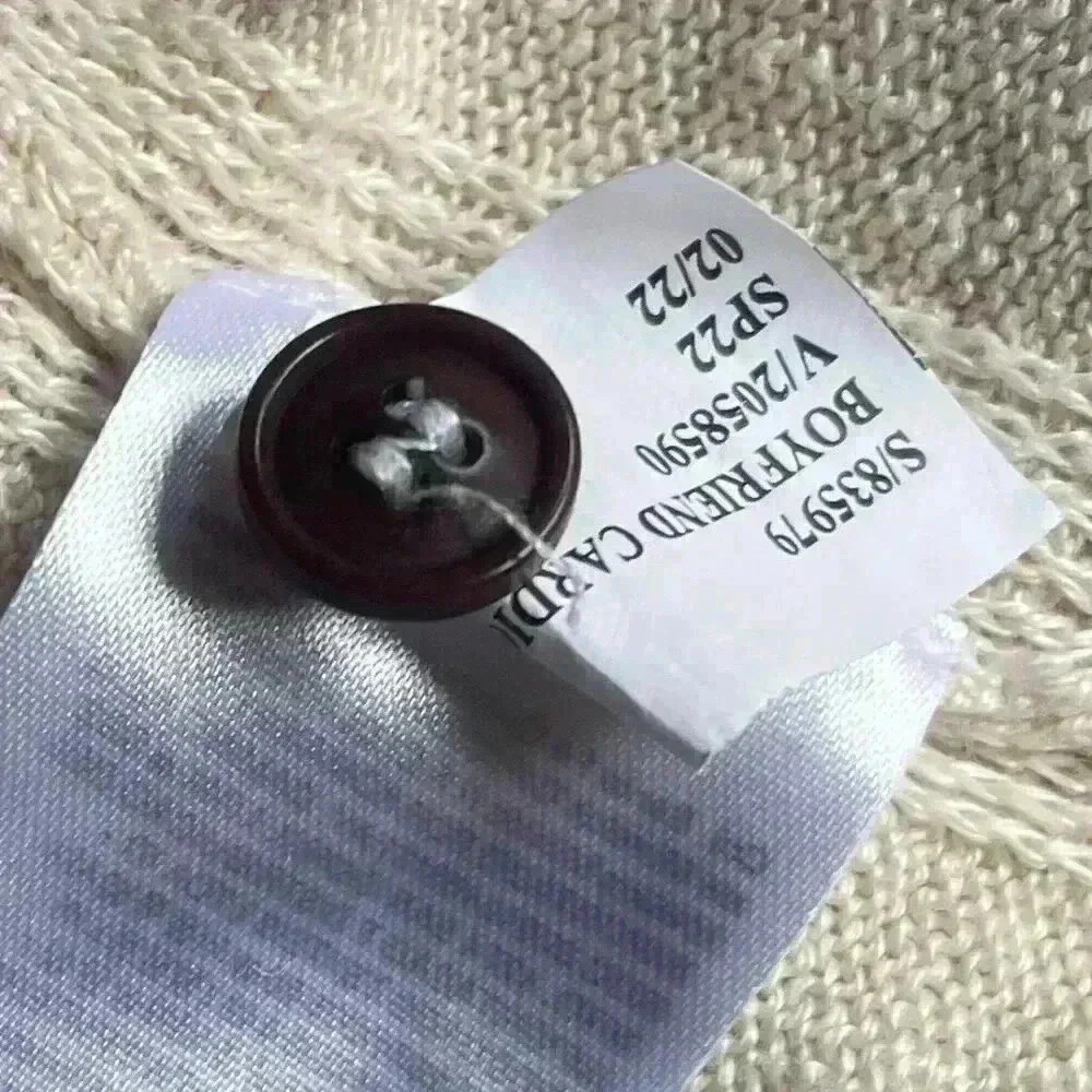 Lightweight Linen Knit Boyfriend Cardigan by Banana Republic - Picture 8 of 12